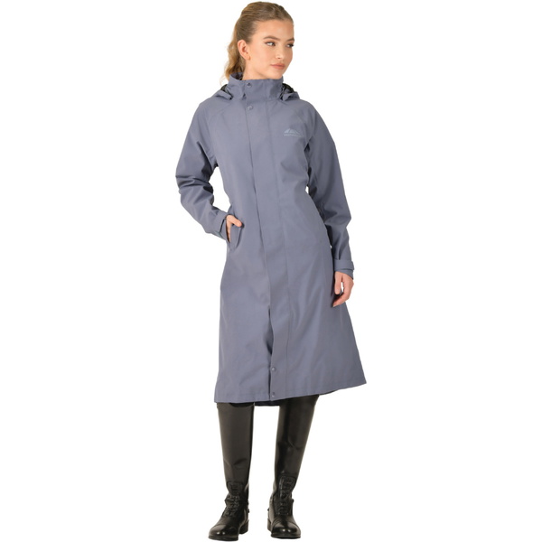 2025 Weatherbeeta Womens Windbreaker Longline Riding Jacke 1028839 - Slate Blue